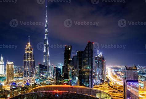 Dubai downtown skyline 3063777 Stock Photo at Vecteezy