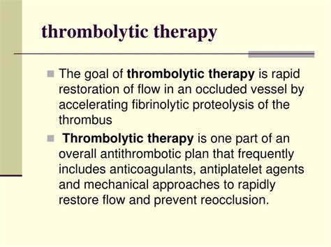 PPT - THROMBOLYTIC DRUGS (Fibrinolytic drugs) By Prof. Hanan Hagar Dr. Ishfaq Bukhari PowerPoint ...