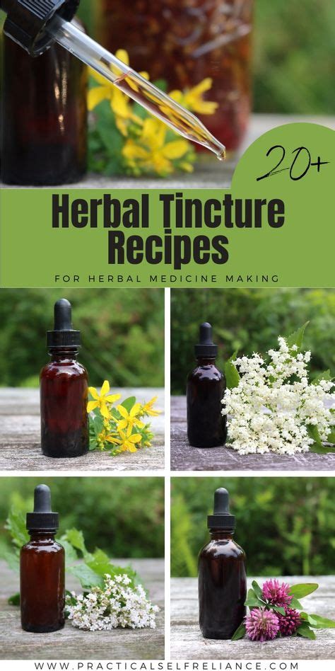 20+ Herbal Tincture Recipes (for Homemade Herbal Medicine)