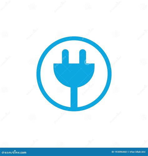 Electrical Plug Vector Logo Design. Stock Vector - Illustration of company, icon: 193096460