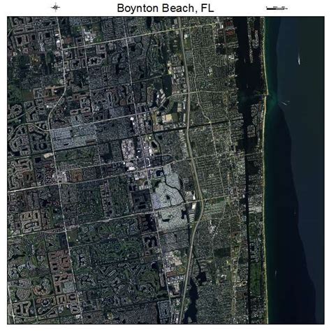 Aerial Photography Map of Boynton Beach, FL Florida