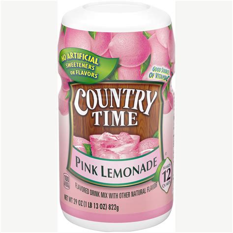 Country Time Pink Lemonade Naturally Flavored Powdered Drink Mix, 29 oz ...