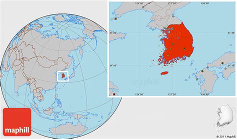 Where Is South Korea Located On The World Map