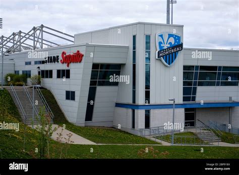 Entrance of the Saputo stadium in east end. Montreal, Canada Stock ...