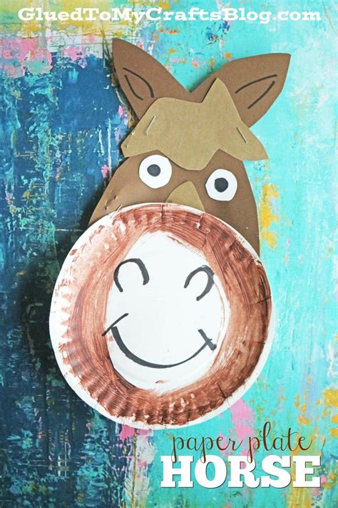 Paper Plate Horse - Kid Craft | Wild west crafts, Animal crafts for kids, Horse crafts