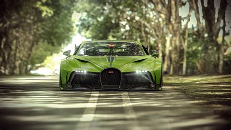 Green Bugatti Divo - backiee