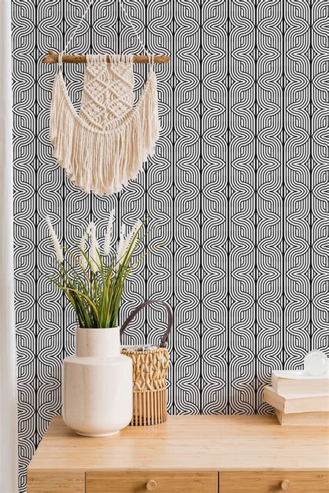 Geometric Peel and Stick Wallpaper / Elegant Removable - Etsy