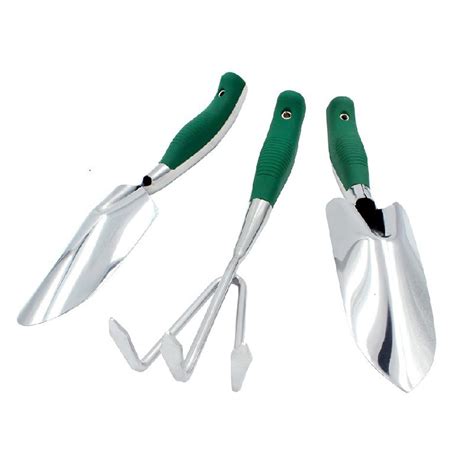 3 Piece Garden Tool Set w/ Soft Rubberized Non-Slip Ergonomic Handle ...