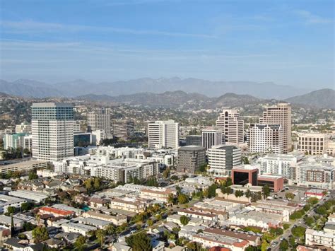 Aerial View Of Glendale Downtown Stock Image - Image of downtown ...