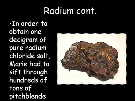 Properties of Radium