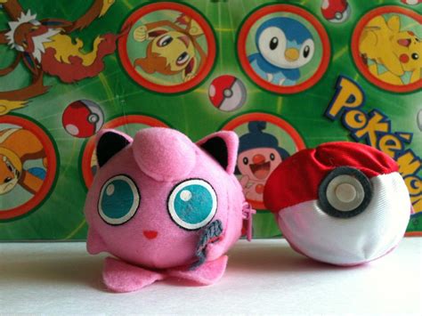 Pokemon Plush Jigglypuff Microphone Tomy Reversible Pokeball doll ...