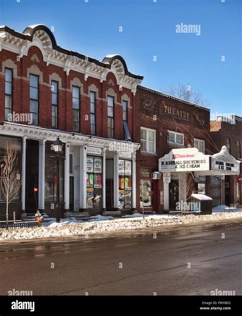 Cooperstown , New York main street Stock Photo - Alamy