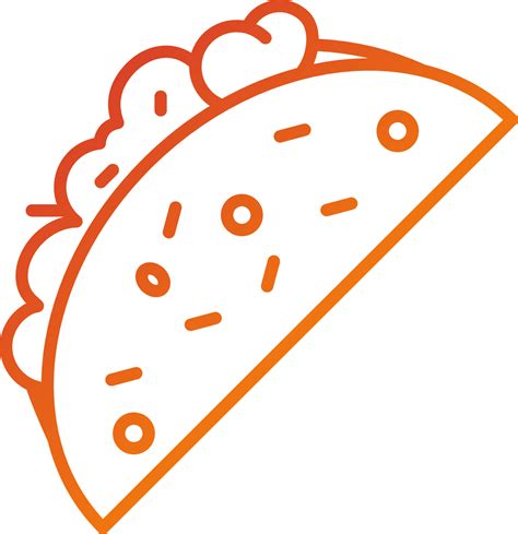 Taco Icon Style 21657080 Vector Art at Vecteezy