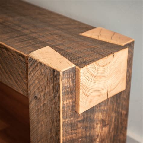 Beam Bench - Dovetail from reclaimed spruce - Alaskan Viking ...