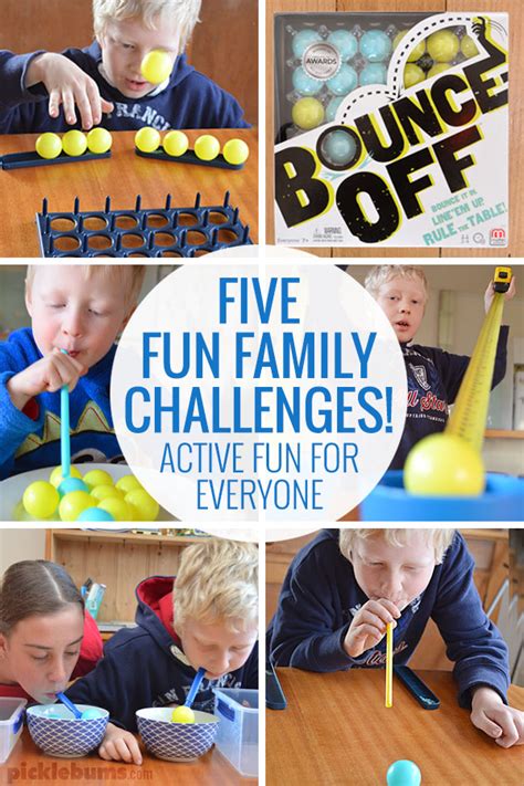 Five Fun Family Challenges - Picklebums