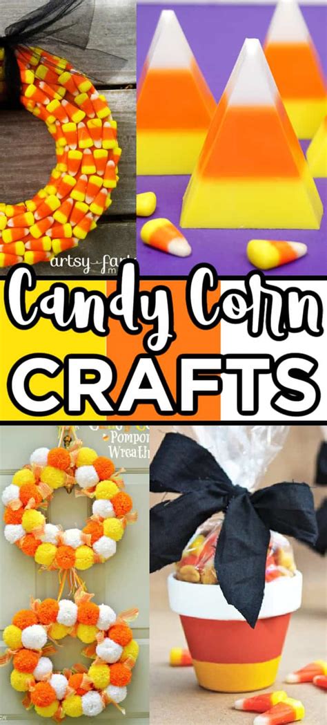 15 Cute Candy Corn Crafts For Fall - Made with HAPPY