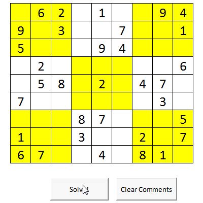 Solve Sudoku Puzzles using Excel Macros - Excel Games