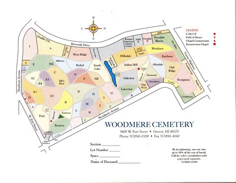 Woodmere Cemetery is located at West Fort Street and Woodmere in the ...