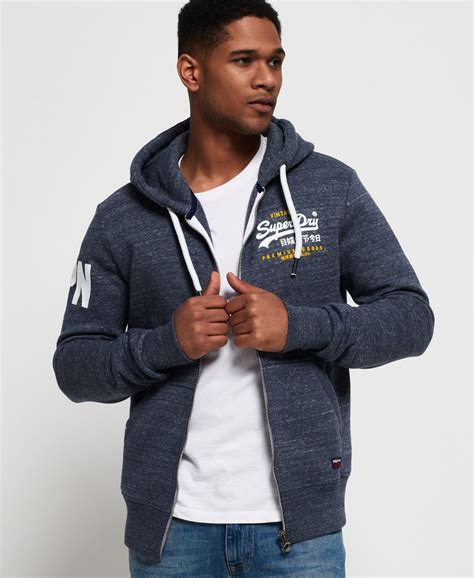 Superdry Premium Goods Duo Zip Hoodie - Men's Mens Hoodies