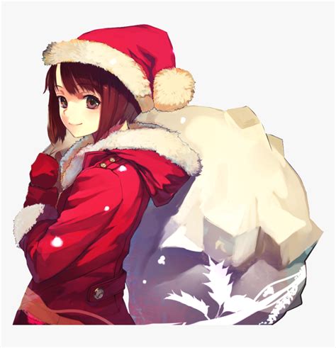 Anime Santa Hat Transparent - Santa Claus Anime Png, Png Download , Transparent Png Image - PNGitem