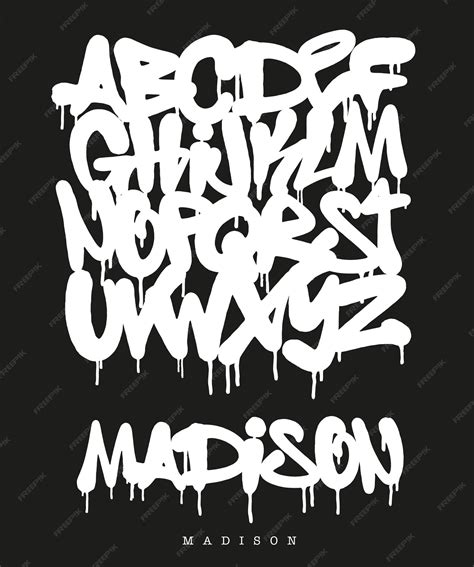 Premium Vector | Street graffiti tag font handwritten typography vector illustration