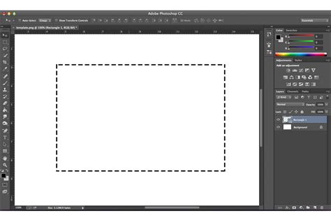 How To Draw Rectangle In Photoshop - Draw your rectangle on the canvas ...