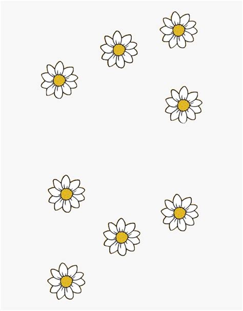 Rikkisgirl Yellow Daisies Flowers - Aesthetic Daisy Drawing , Free ...