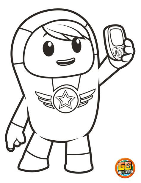 Xuli from Go Jetters Coloring Page - Free Printable Coloring Pages for Kids