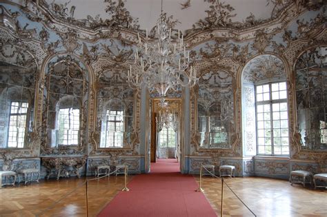 François de Cuvilliés, Sala degli specchi del padiglione di caccia di Amalienburg, 1734-39 ...