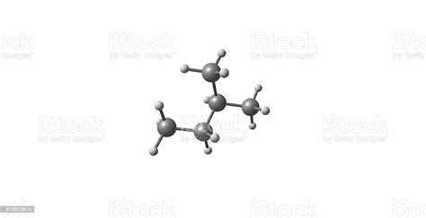 Isopentane Molecular Structure Isolated On White Stock Photo - Download ...