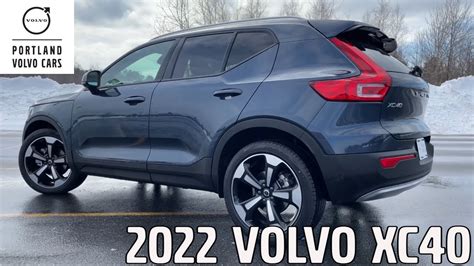 2022 Denim Blue Metallic Volvo XC40 T5 with Polestar Optimization / Walkaround with Heather ...