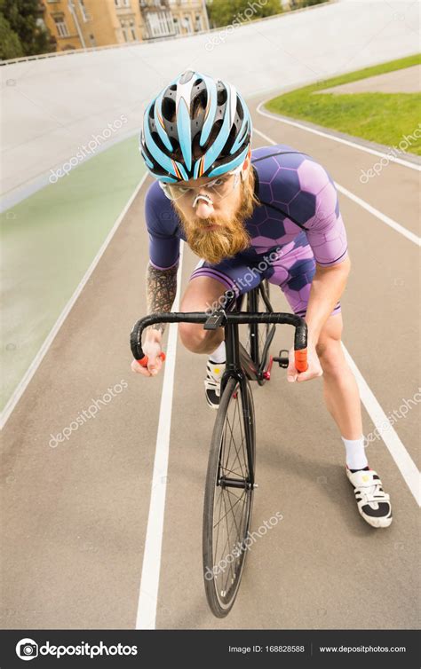 Cyclist on cycle race track — Stock Photo © AlexNazaruk #168828588