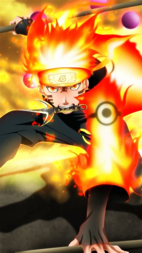 Naruto Uzumaki, fire, artwork, 720x1280 wallpaper | Naruto, Wallpaper ...