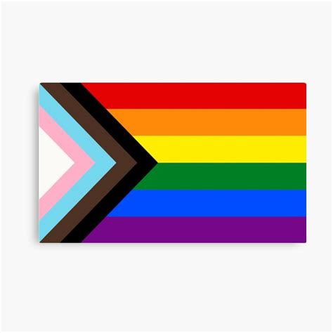 "Progress Pride Flag" Canvas Print by LifestyleTees | Redbubble