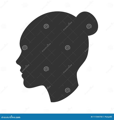 Face Profile Black Woman Silhouette - Male and female silhouette jpg.