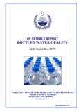 QUARTERLY REPORT BOTTLED WATER QUALITY - PCRWR | … / quarterly-report-bottled-water-quality ...