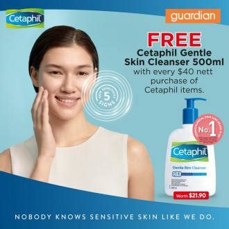 Guardian Cetaphil FREE Gentle Skin Cleanser Promotion (19 Aug 2021 - 1 Sep 2021)