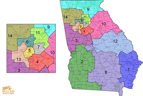 Georgia 14th District Map