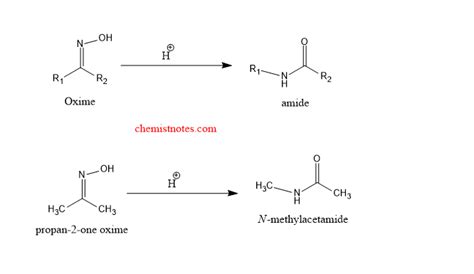 Beckmann Rearrangement: Mechanism and application - Chemistry Notes