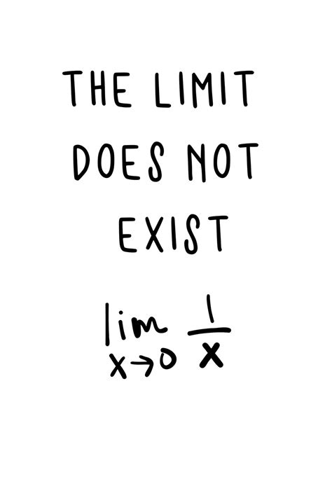 The Limit Does Not Exist Math Poster Math Classroom math Teacher ...