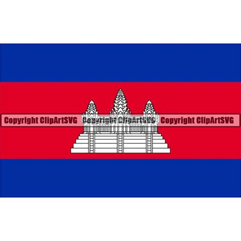 Country Flag Square Cambodia ClipArt SVG – ClipArt SVG