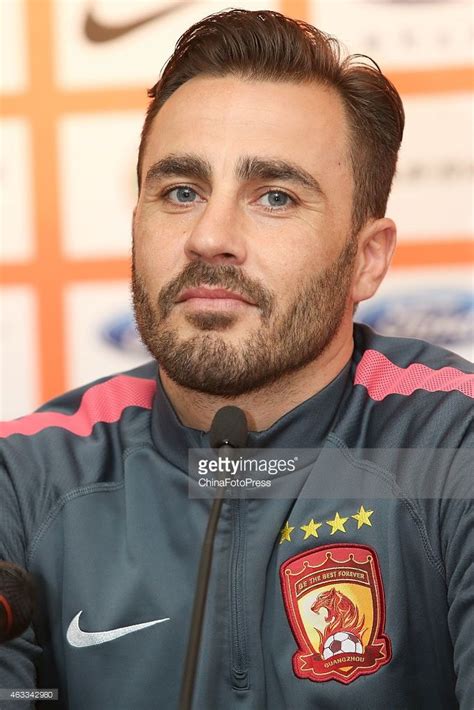 Fabio Cannavaro, coach of Guangzhou Evergrande Taobao F.C., attends a ...