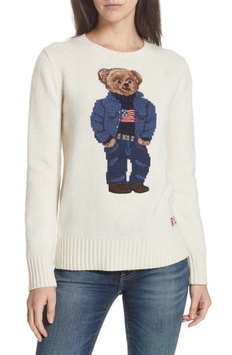 Polo Ralph Lauren Bear Wool Sweater | Nordstrom