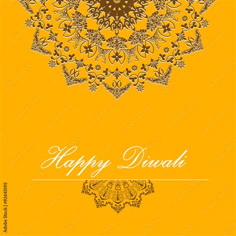 Vector background for Diwali with stylish pattern rangoli design Stock Illustration | Adobe Stock