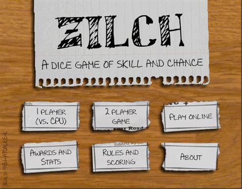 Zilch - The Kongregate Wiki - Kongregate, challenges, badges and more