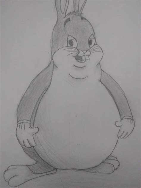 Big Chungus Drawing by Tre Cilione - Fine Art America