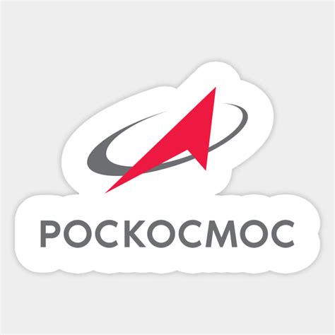 Roscosmos logo - Roscosmos - Sticker | TeePublic