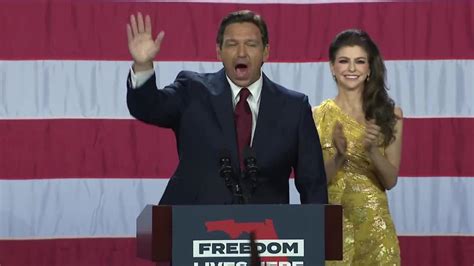 Ron DeSantis 2022 Florida Governor race victory speech