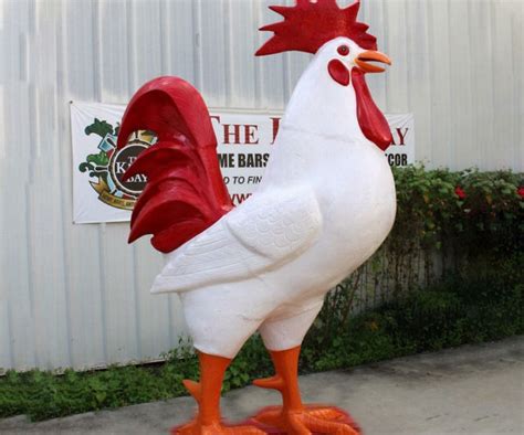 Giant Rooster Chicken Statue