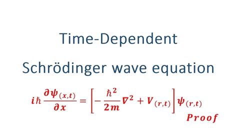 Schrodinger Equation Derivation